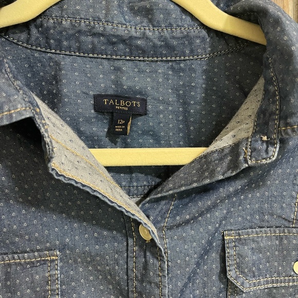 Talbots Denim (jean) dress with pockets size 12p - Picture 6 of 6